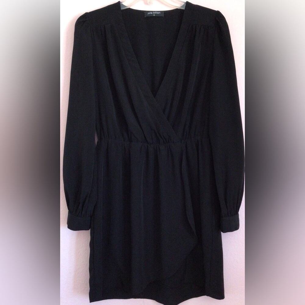 Julie Billiart black midi v-neck dress size medium